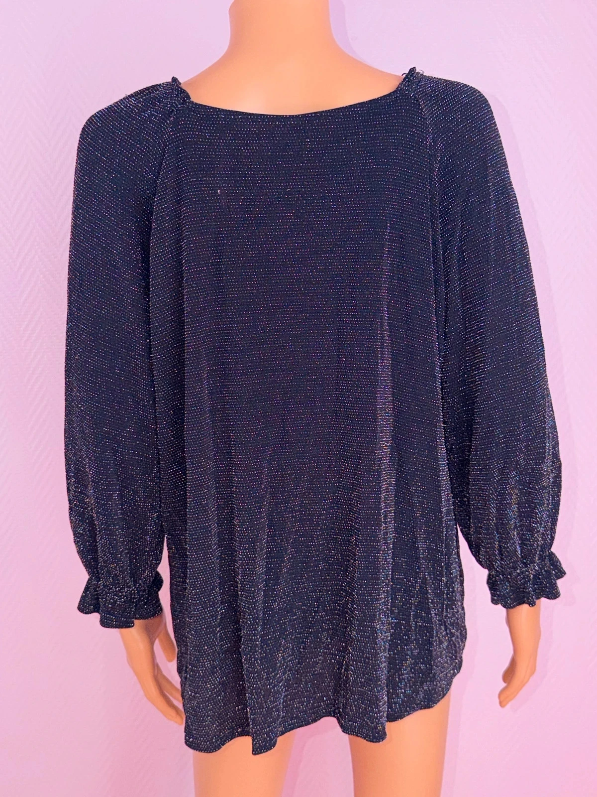 Top feminino preto brilhante cor nunca usado – photo 9